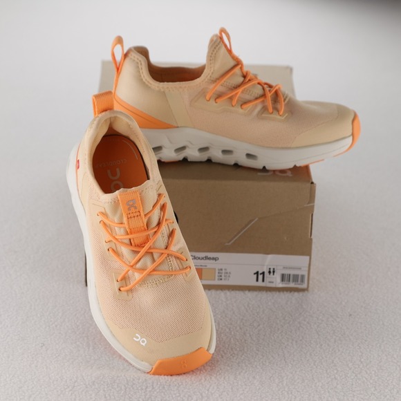 Other - On Running Cloudleap Kids Shoes Tangerine Blonde Sneakers US 11 New